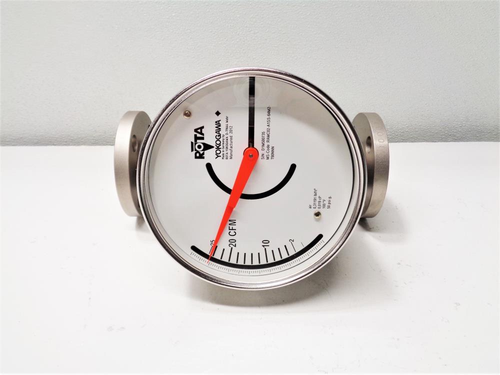 Rota Yokogawa 1" 150# Stainless Rotameter RAMC02-A1SS-64M2-T90NNN